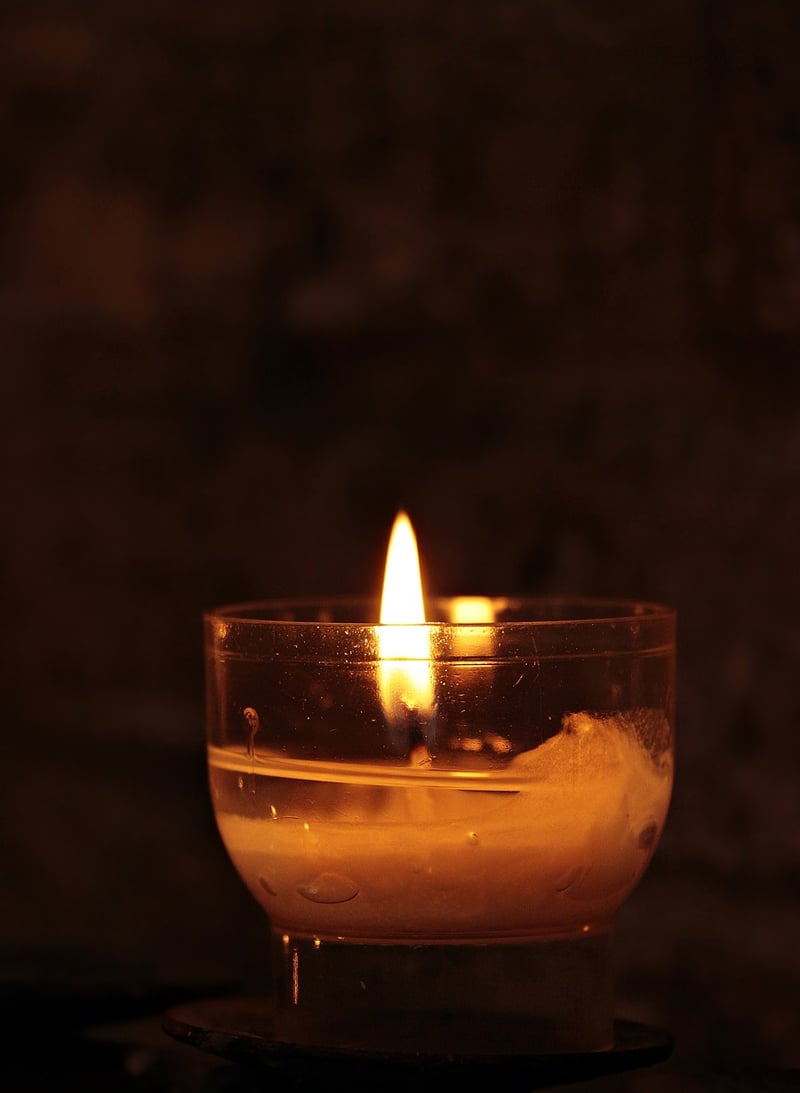 Glass Bottle Candle Holder